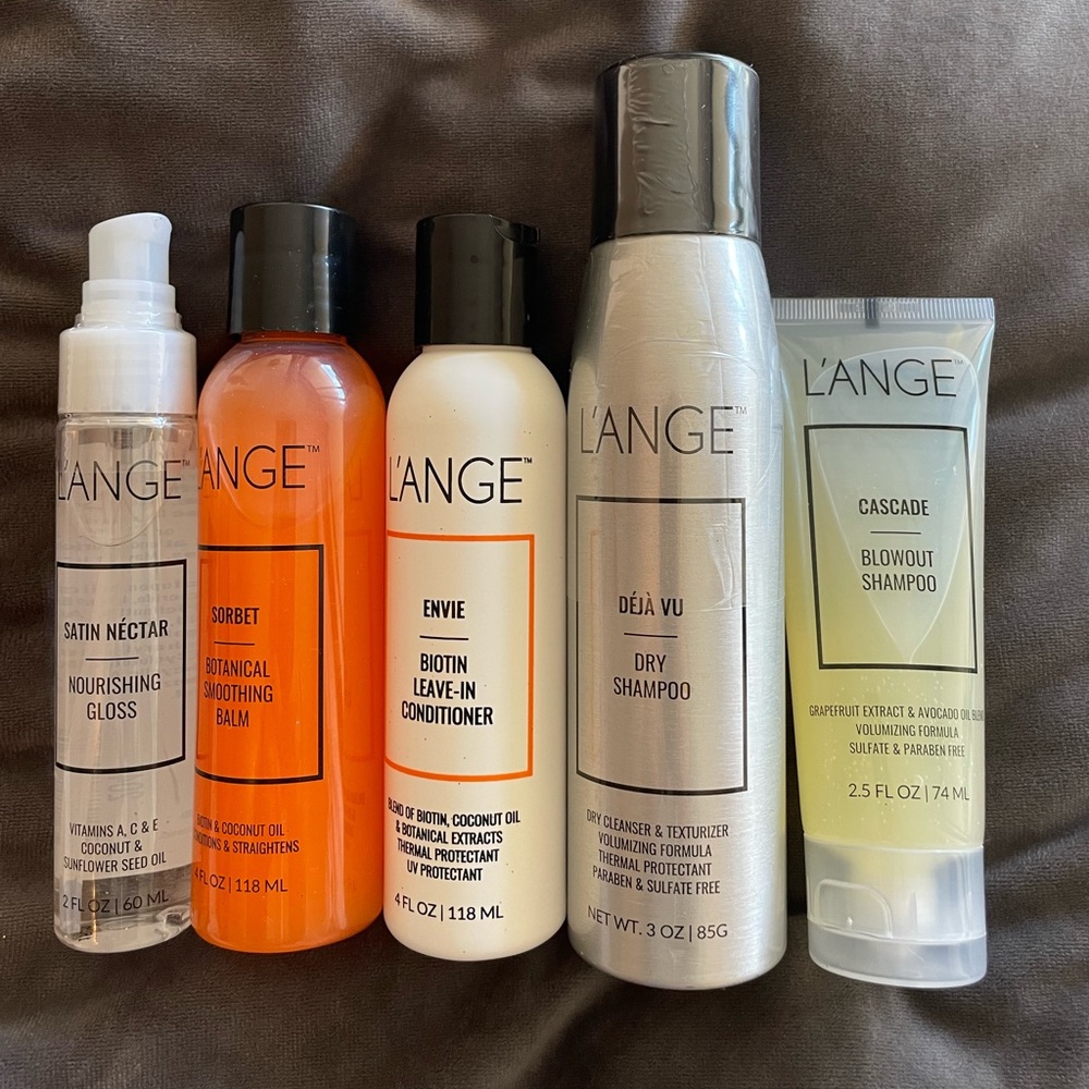 L’ANGE - 5 Full Size Products. Satin Nectar, Sorbet, Deja Vu, Envie, Cascade